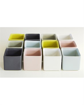 Palm Spring 2.5"x2.5" Cube Cache Pot