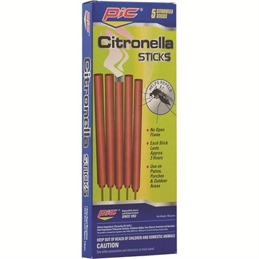 Pic 5pk Citronella Sticks