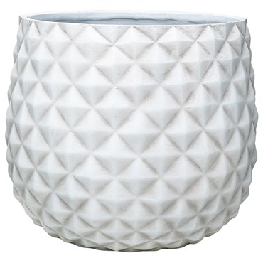 Southern Patio 12" High Pineapple Planter White