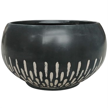 Southern Patio 12" Ava Planter Brown Finish