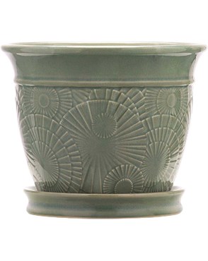 Southern Patio 8" Annandale Planter Celadon Finish