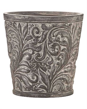 Southern Patio 8" Emma Planter Round Shape Gray Finish