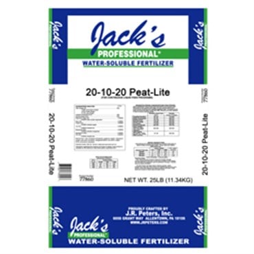 Jacks Prof Peat Lite 20-10-20 25Lb (80/Pl) HAZ