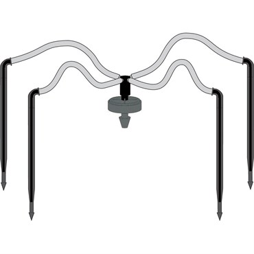NET 4WAY MANIFOLD ASSEMBLY 24IN (4) AT 24IN