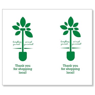 Trunk Liner 1000ct PrePrint Thank You Roll