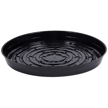CWP 12" Black Heavy Gauge Vinyl Plant Saucer