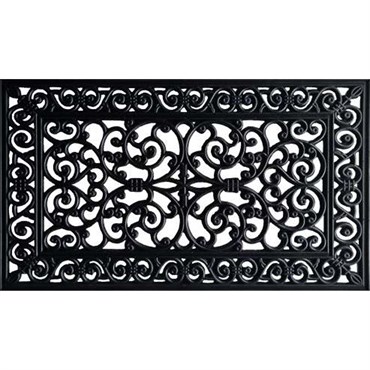 DHTG 22"x36" Extra Wide Tuff Wire Design Millenium Rubber Outdoor Doormat