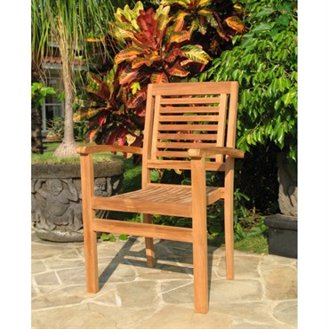 Gardener Select 2pk Teak Stacking Chairs