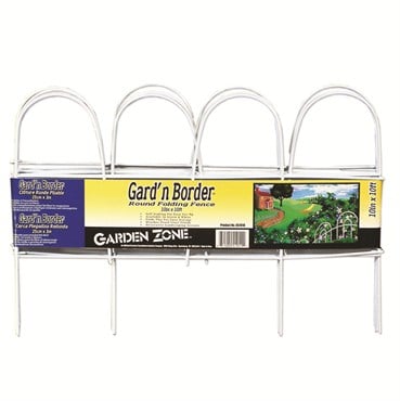 Origin Point 10"x10' White Round Folding Fence