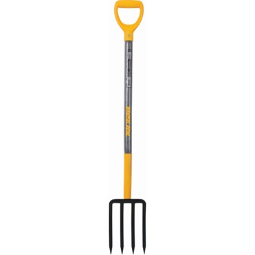 Ames True Temper 4 Tine Forge Spading Fork Wood Handle