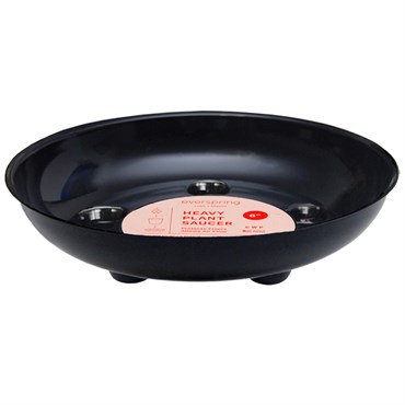 CWP 6" Black Carpet Saver Saucer