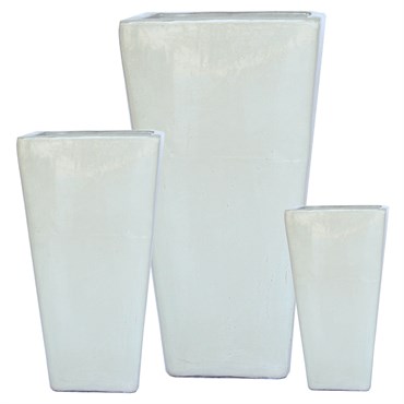 MCarr 15PC Tall Smooth Taper Plt White