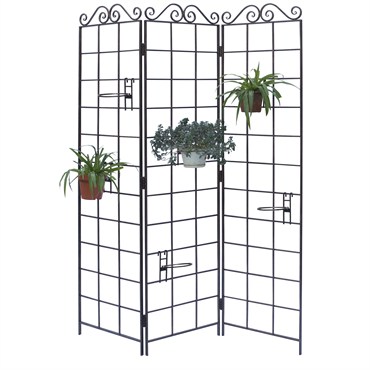 Panacea 72"x54.5" Garden Screen With 6 Pots
