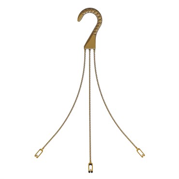 POPP MHJ 40 3 STRAND HANGER MOCHA 348/CS