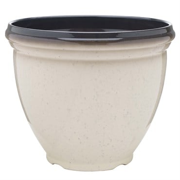 Southern Patio 12" Heritage Planter Ivory