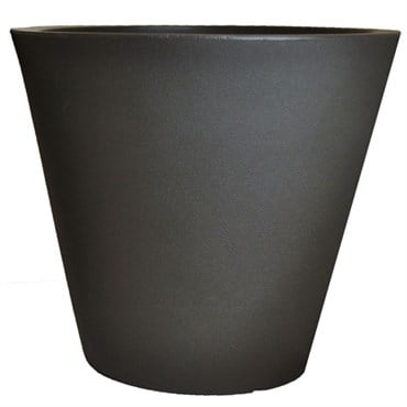 Tusco 13" Cosmo Round Planter Black