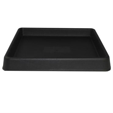 Tusco 11" Square Saucer Black