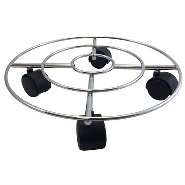 Wagner Wire Caddy Round Chrome 11.8D
