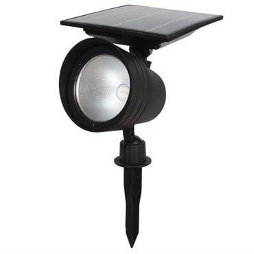 Moonrays Solar Black Spotlight w/Lumens