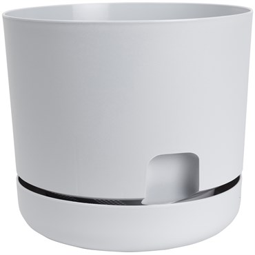 DCN 10" Oasis Self Watering Planter Light Grey