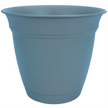 HC 10" Eclipse With Saucer Planter Slate Blue