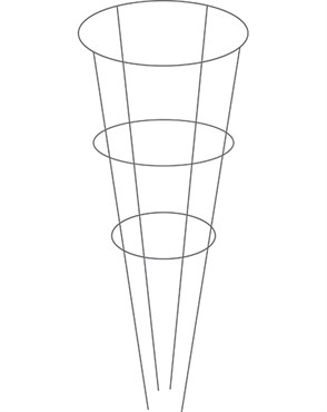 Cassie Cages 42" Tomato Cage 3 Leg 4 Ring