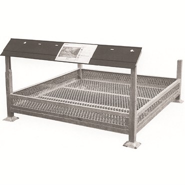 VRE 44"x46" Mulch Bed Bin