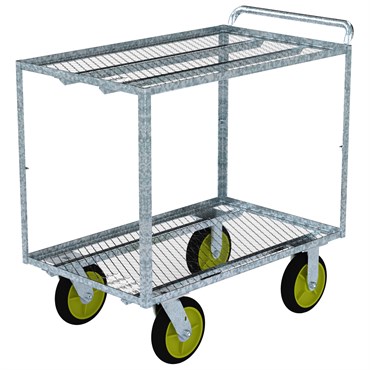 VRE Single Handle Shopper Push 22"X36" Cart 8" Air Tires VRCTSHOPPER