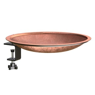 Woodlink 14" Metal Deck Railing Bird Bath