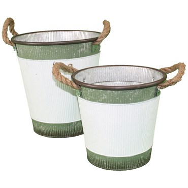 Braun Aged Farm Buckets