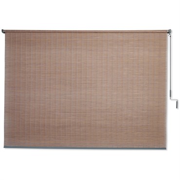 Gale Pac 8'x6' Bamboo Roller Shade Driftwood