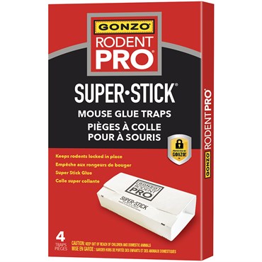 GONZO 4ct Rodent Pro Super Stick Mouse Trap