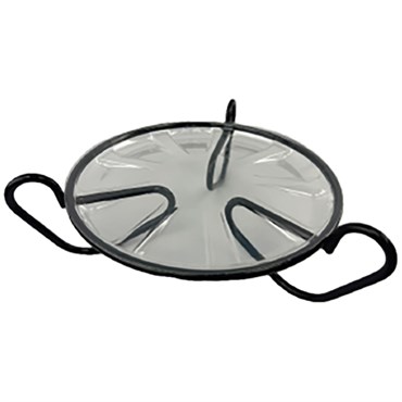 Plastec 8" Modern Table Top Plant Stand Black