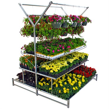 Poly-Tex Double Tri-Step Display Includes Double Purlin