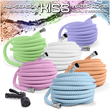 KISS 50' All Season Hose w/ Nozzle Multi Color