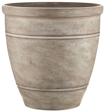 Southern Patio 18" Rubber Wright Planter Whitestone