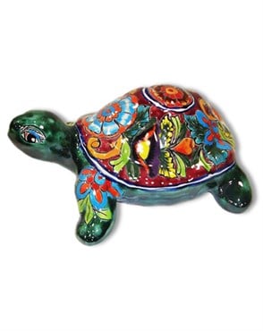Talavera 10" Turtle Statue