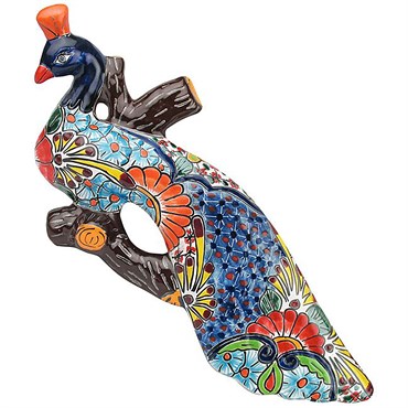 Talavera 14" Peacock Hanger Left