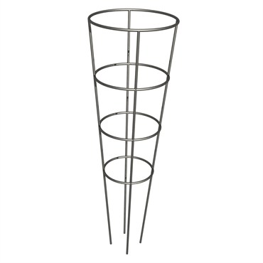 Panacea 54" with 16" Top Ring HD 4 Leg 4 Ring Galvanized Tomato Cage