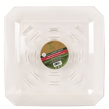 Plastec 11" Square Recycled Saucer