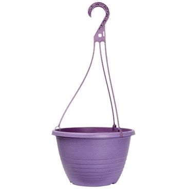 Grower Select 10.00 Everest Hanging Basket, With 18in Hanger, Blush Raisin, 70 per Case, 10.08in OD x 6.99in H, 1.5 Gallon