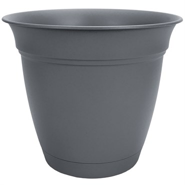 HC 12" Eclipse Round Planter Warm Gray
