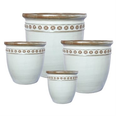 MCarr 12pc Aquapot Planter Pallet Antique White