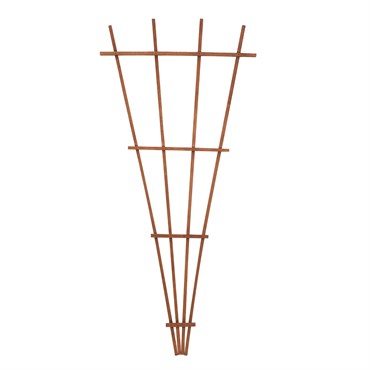 Panacea 72" Wood Fan Trellis Brown