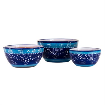 Sunshine Ceramica Cadiz Ceramic Bowls 1 Set of 3