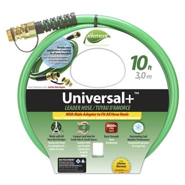 Element 1/2"x10' Leader Hose F/F w/ M/M Adapter