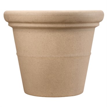 HC 42" Terrazzo Round Planter with Heavy Rim Sandstone Akro Mils