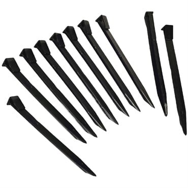 Master Mark Black Terrace Board Stakes 10pk