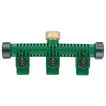 Orbit Plastic 5-Way Manifold w/3 Shut-Offs