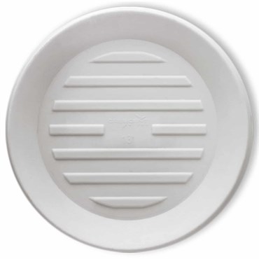 Crescent 13" Round Universal Saucer Alpine White